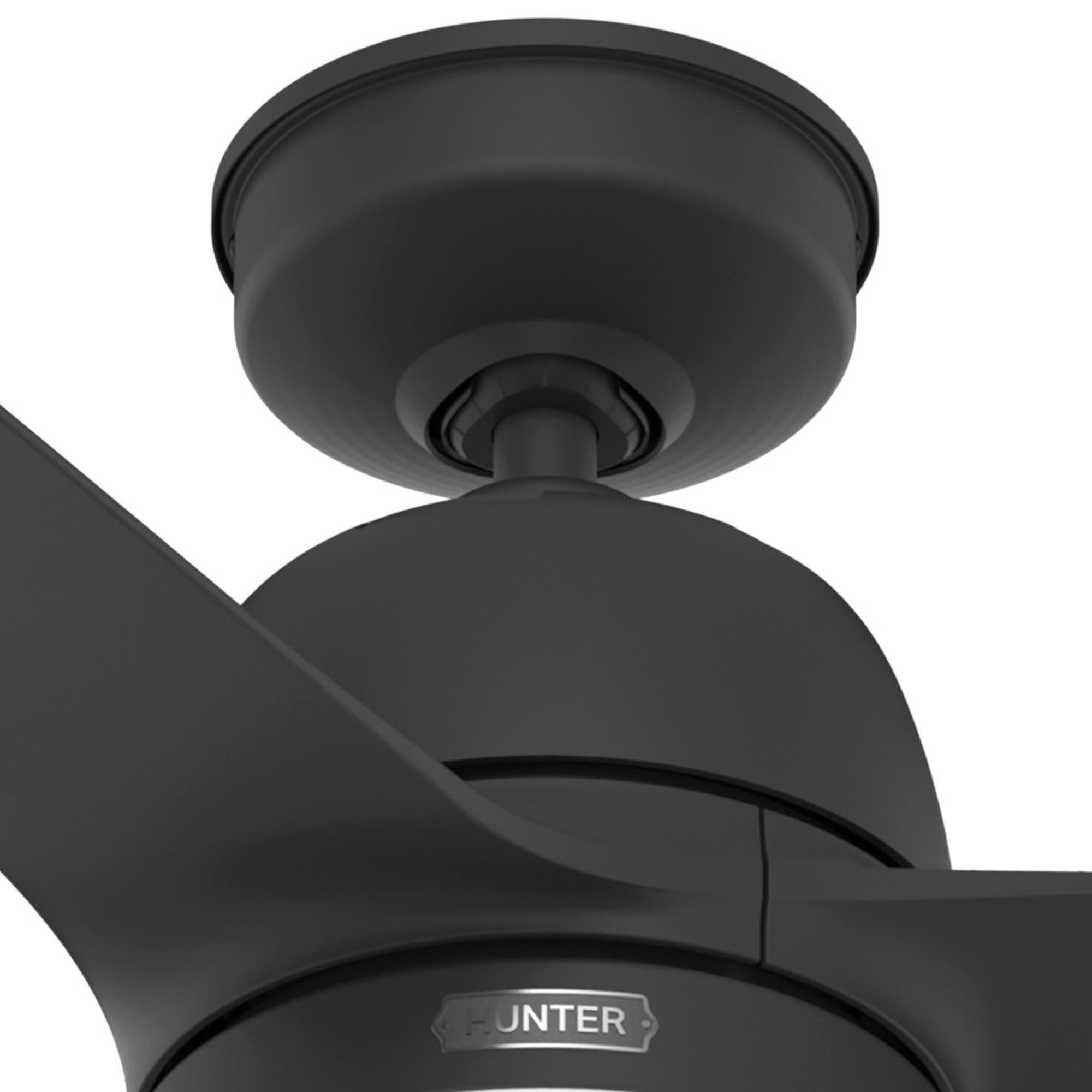 Hunter Deckenventilator Outdoor Deckenventilator Seawave Schwarz mit Licht
