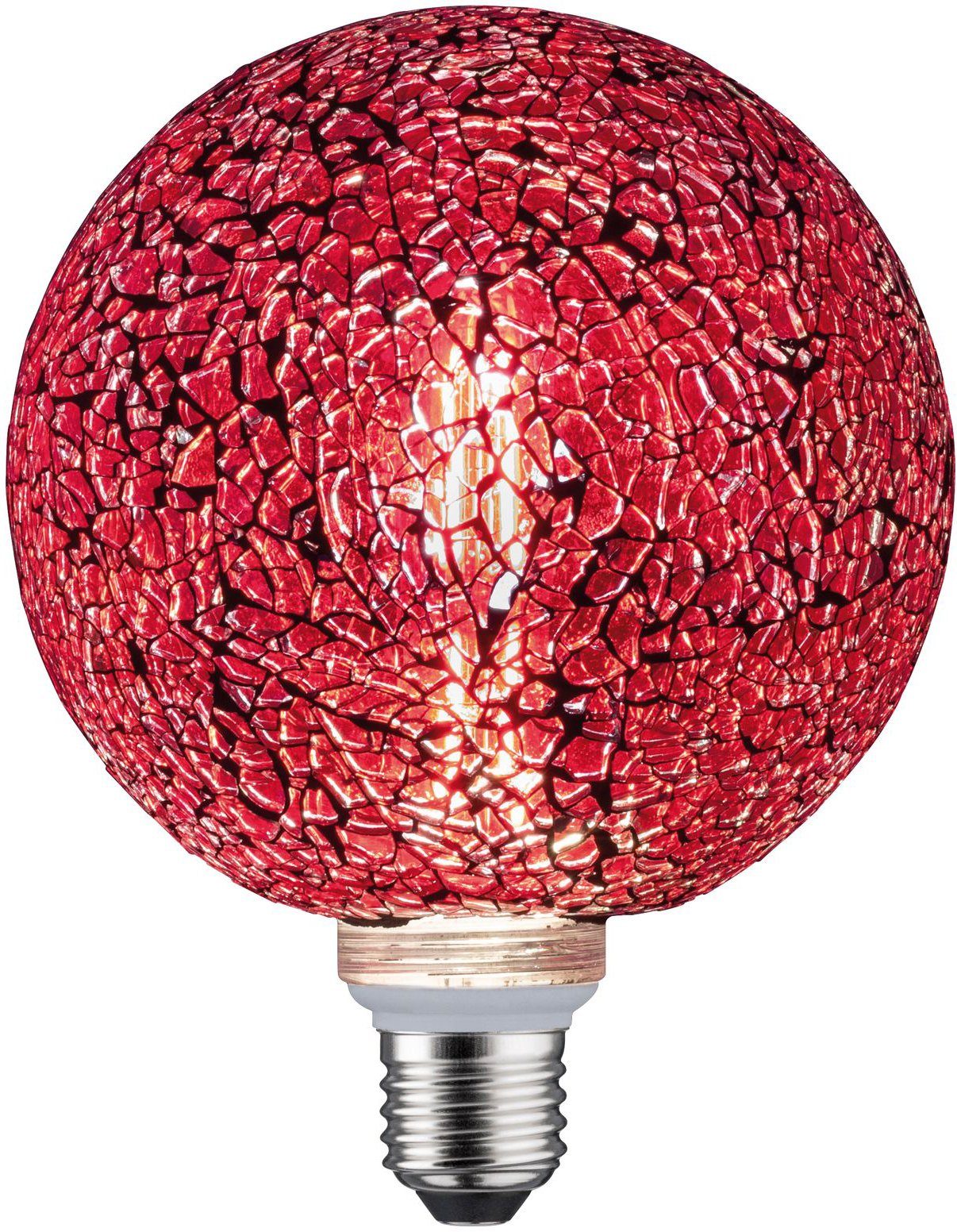 Paulmann E27 Rot LED-Leuchtmittel dimmbar, 2700K E27, 1 Mosaic Warmweiß St., Miracle