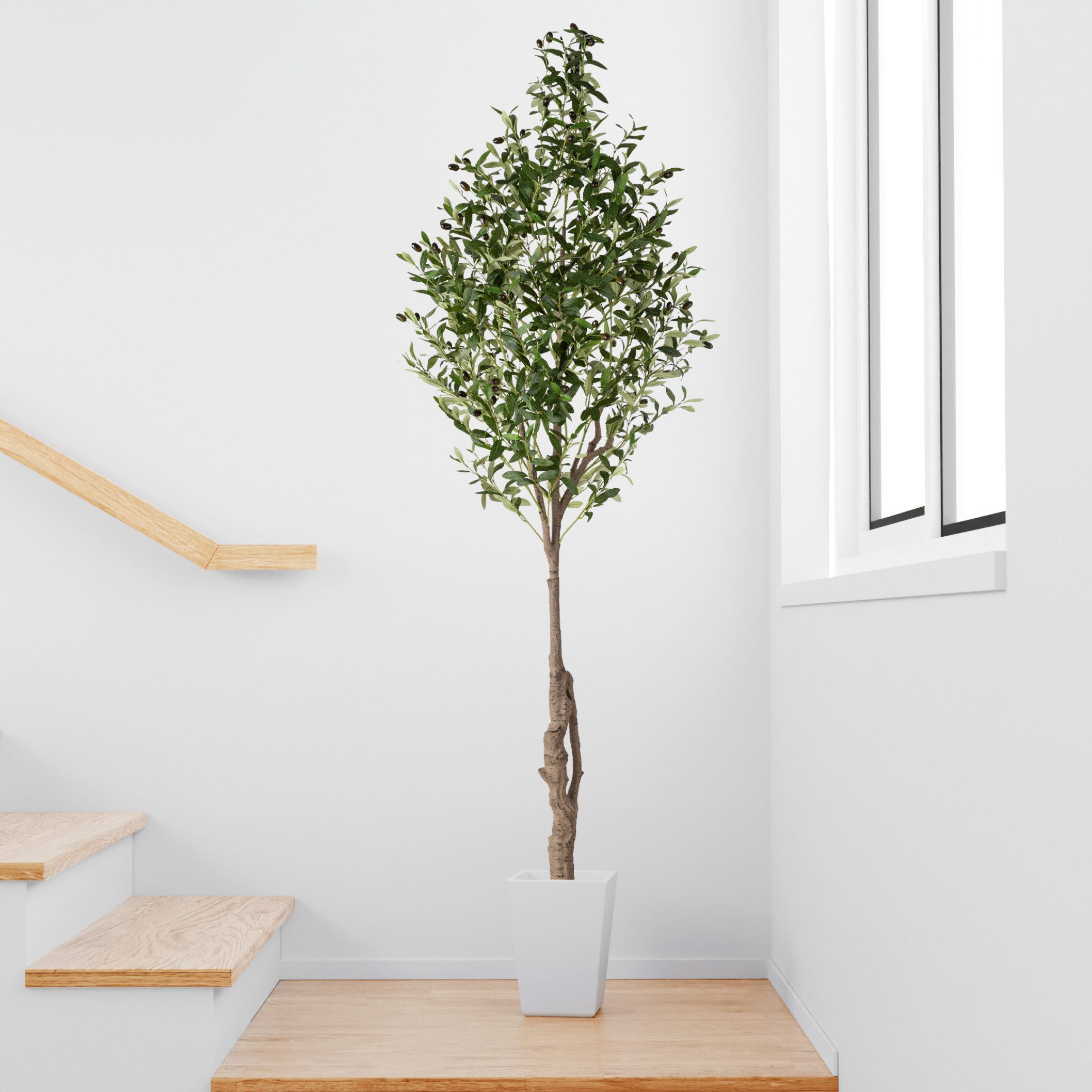 Kunstbaum Künstlicher Olivenbaum, Kunstpflanze Olivenbaum künstlich Olive, PASCH, Höhe 210 cm