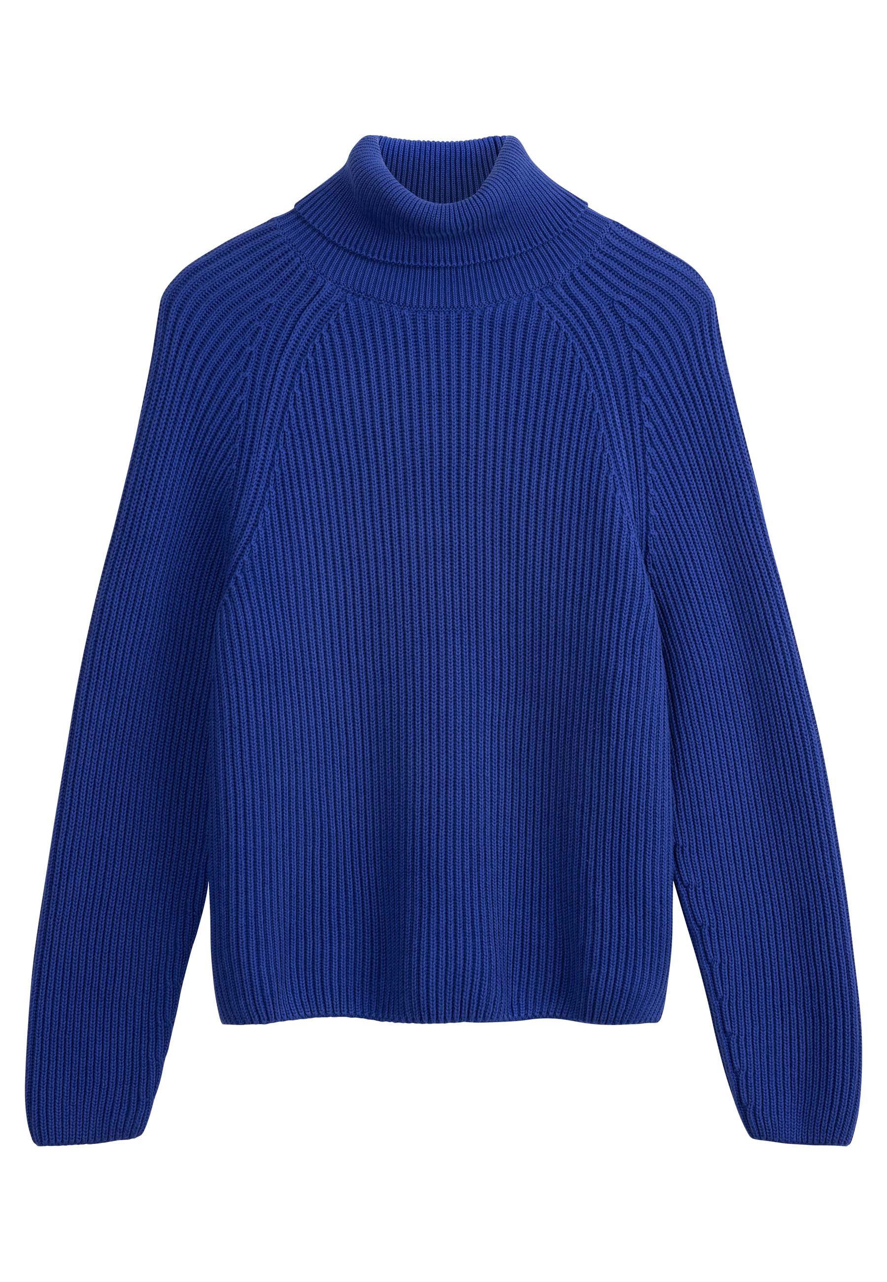 Strickpullover Rippstrick Rollkragenpullover Style CHIRHA