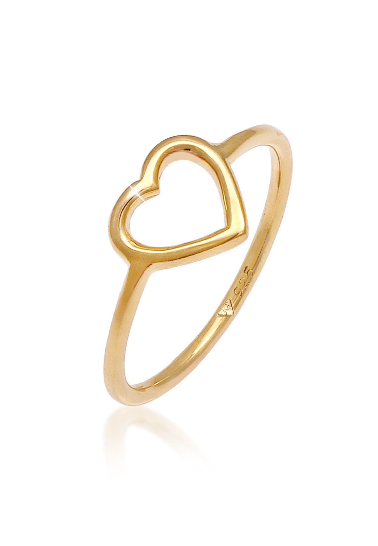 Elli Fingerring Herz Liebe Romantik Zart günstig online kaufen