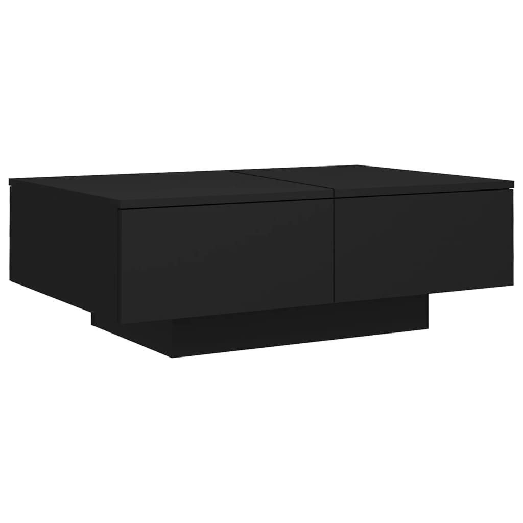 vidaXL Ablagetisch, Couchtisch Schwarz 90x60x31 cm Holzwerkstoff