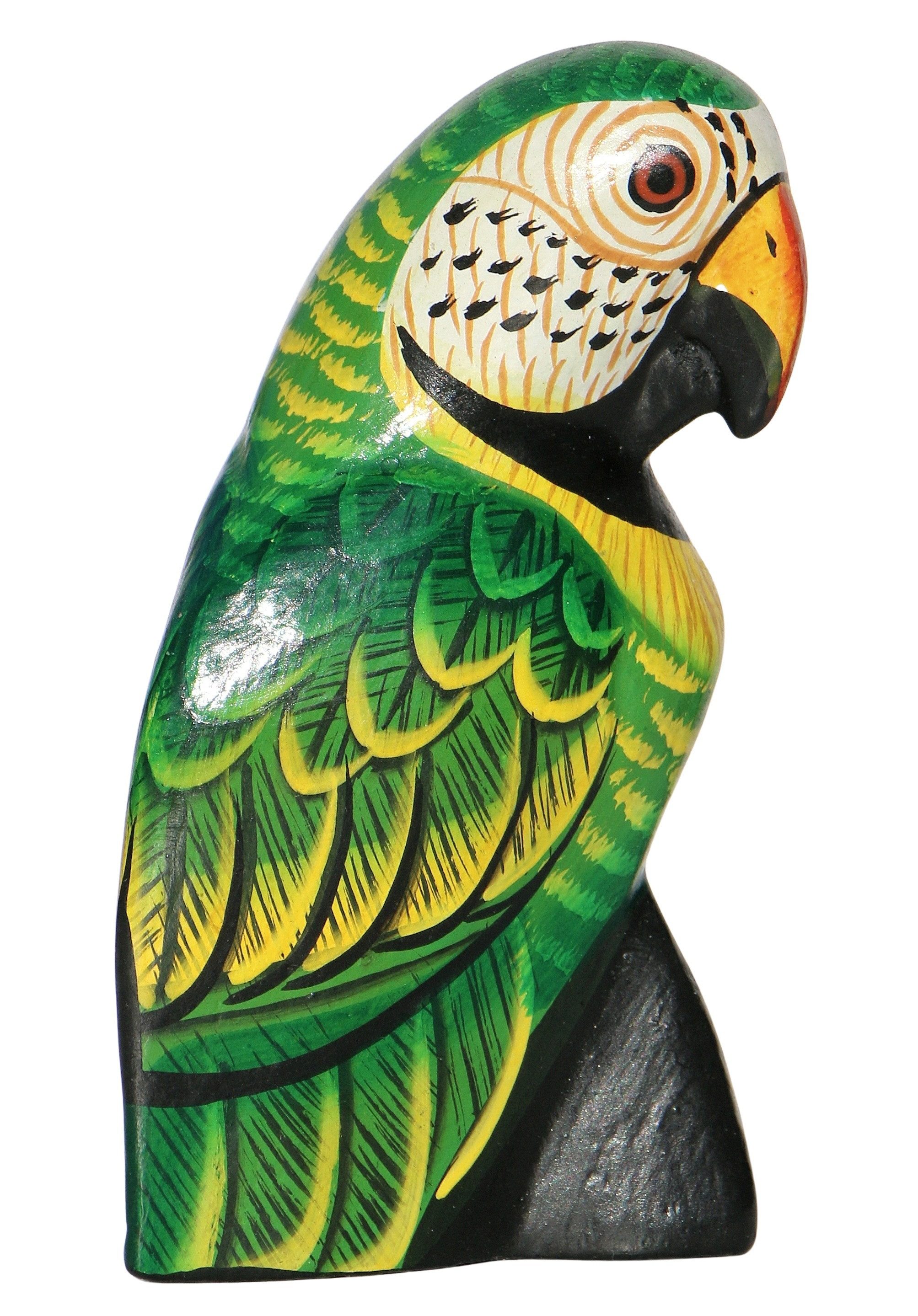 Wogeka Tierfigur bunter 10cm Papagei Holz Figur Vogel Dekoration Statue günstig online kaufen