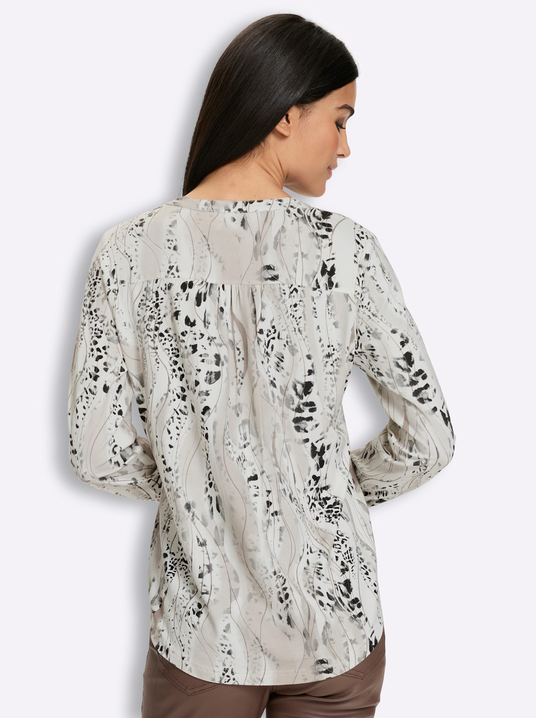 heine Klassische Bluse Jersey-Bluse Langarm