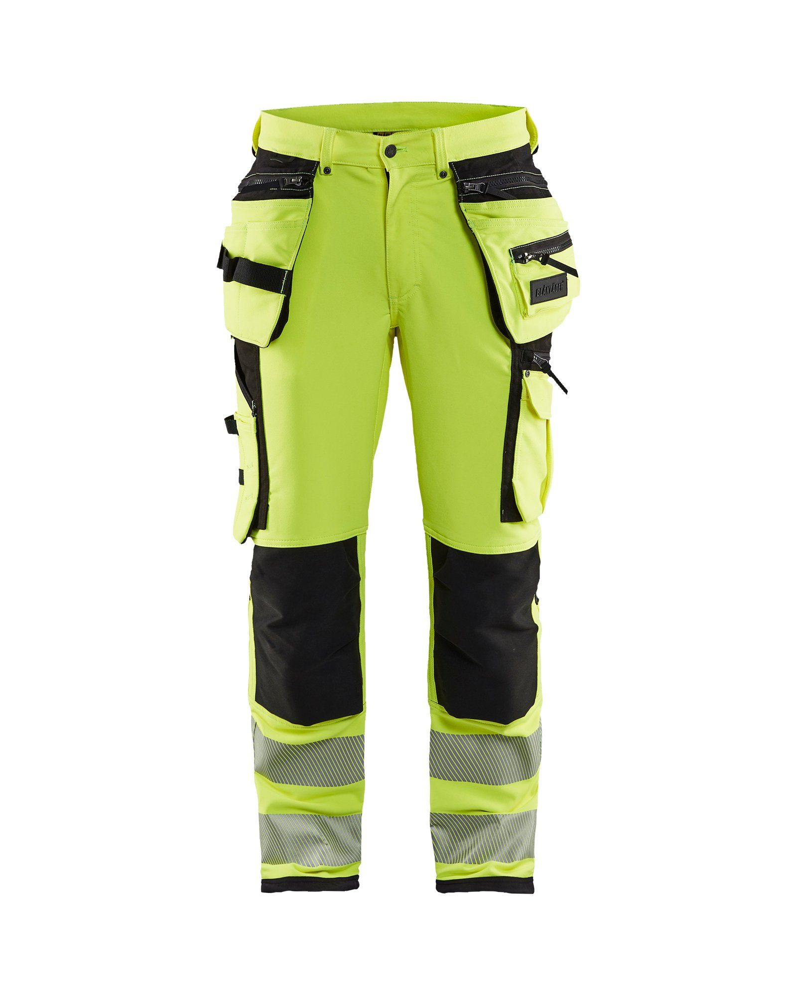 BLÅKLADER Arbeitsbundhose High Vis Arbeitshose 4-Wege-Stretch (1-tlg) gelb/schwarz