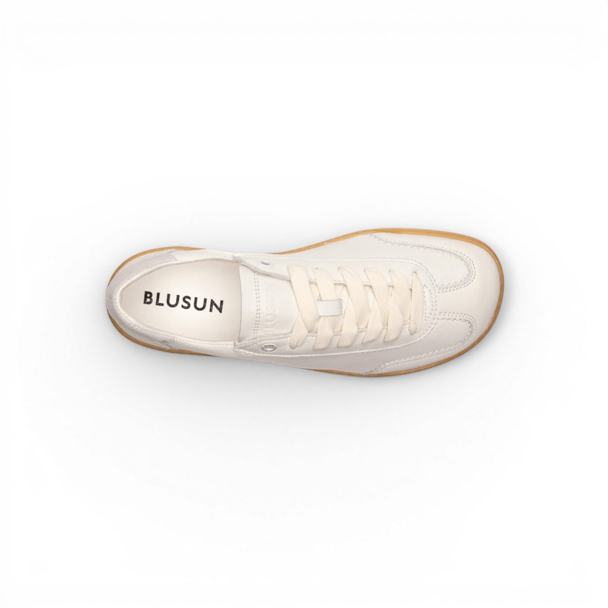 BLUSUN Barfussschuhe BLSN-220M (Glattleder) weiss Herren Sneaker