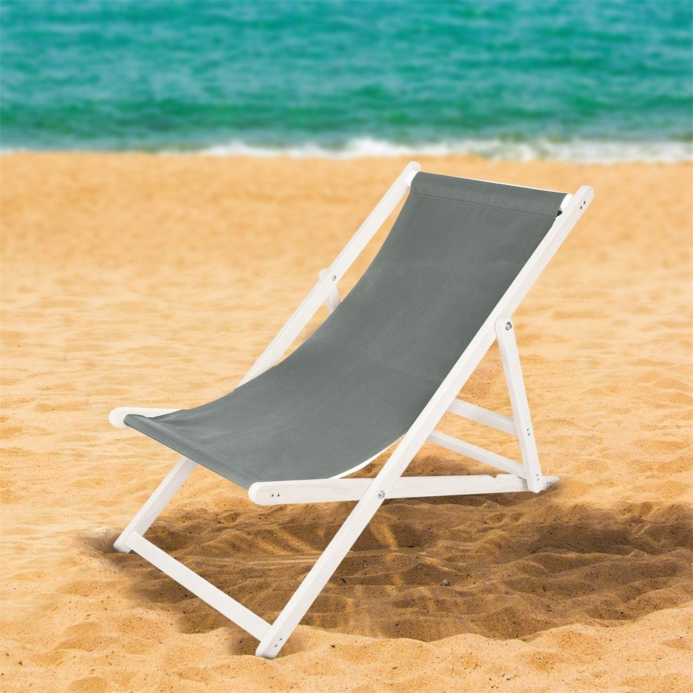 Mucola Gartenstuhl Strandliege klappbar Liegestuhl Gartenliege Sonnenliege Relaxliege (Stück), inkl. Sicherung gegen ungewolltes Zusammenklappen