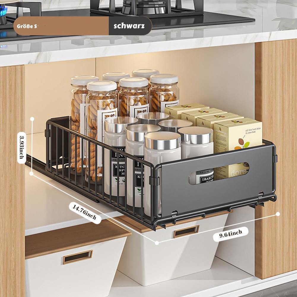 GarveeMore Küchenorganizer-Set 1 Stück Teleskopschublade, Faltbare Schrank Organizer, S, (1-tlg)