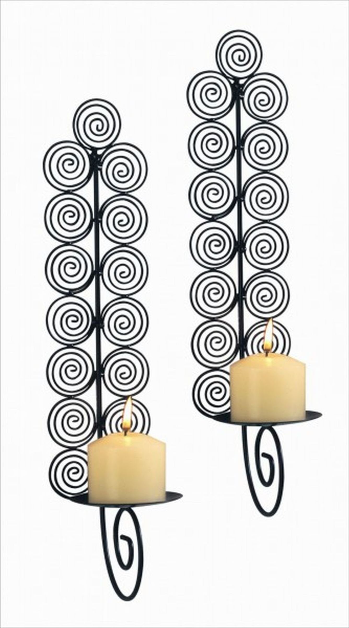 Gravidus Set Wanddeko Kerzen Deko Wandkerzenhalter Kerzenwandhalter 2er