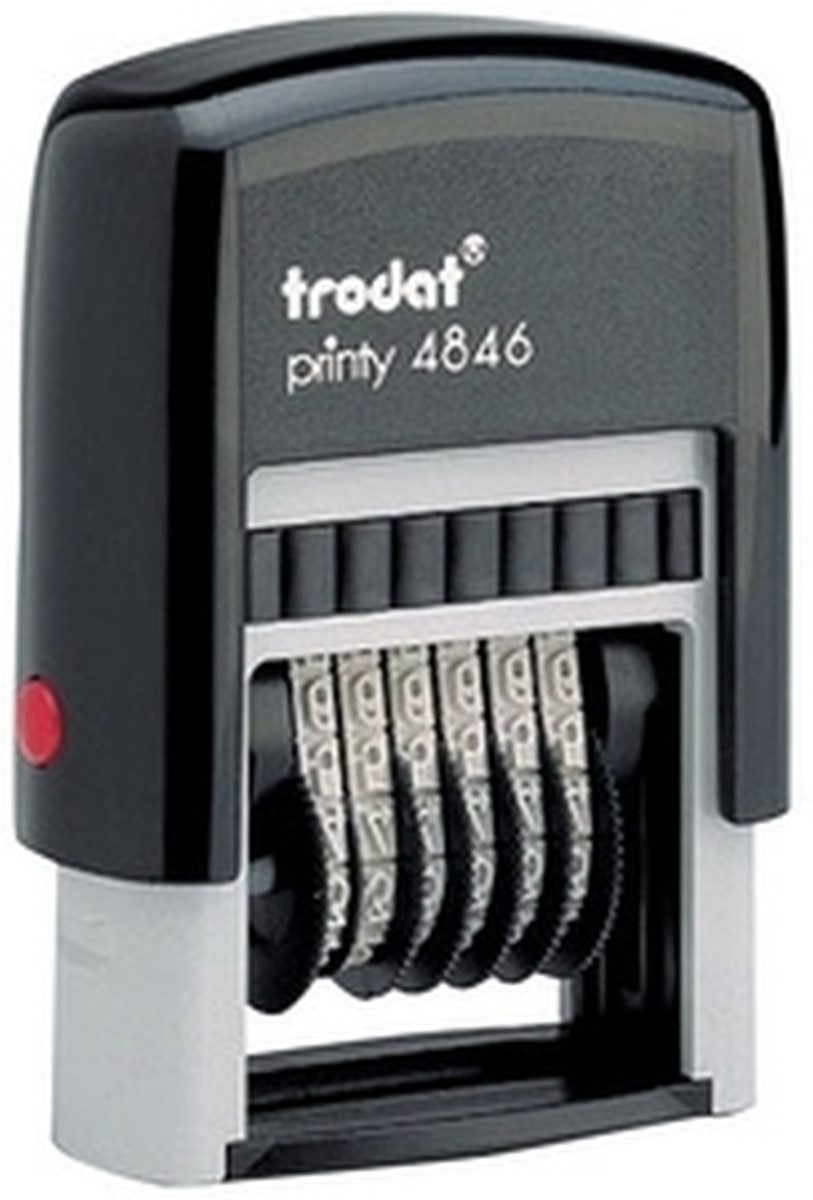 TRODAT Stempel Ziffernstempel Printy 4846 6-stellig selbstfärbend