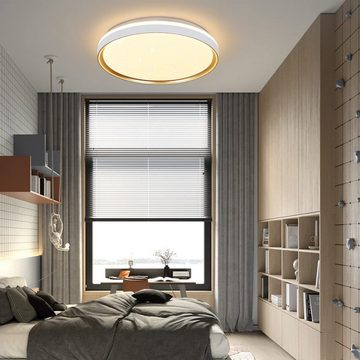 ZMH Deckenleuchte LED Deckenleuchte Dimmbar Wohnzimmer mit Fernbedienung