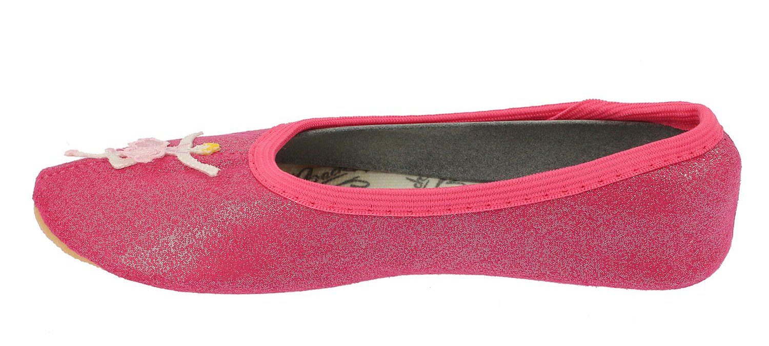 Beck Schläppchen Ballerina Gymnastikschuh (ein Mädchentraum, für Tanz, Sport und Zuhause) mit rutschfester Gummi-Laufsohle – Bild 5 von 5