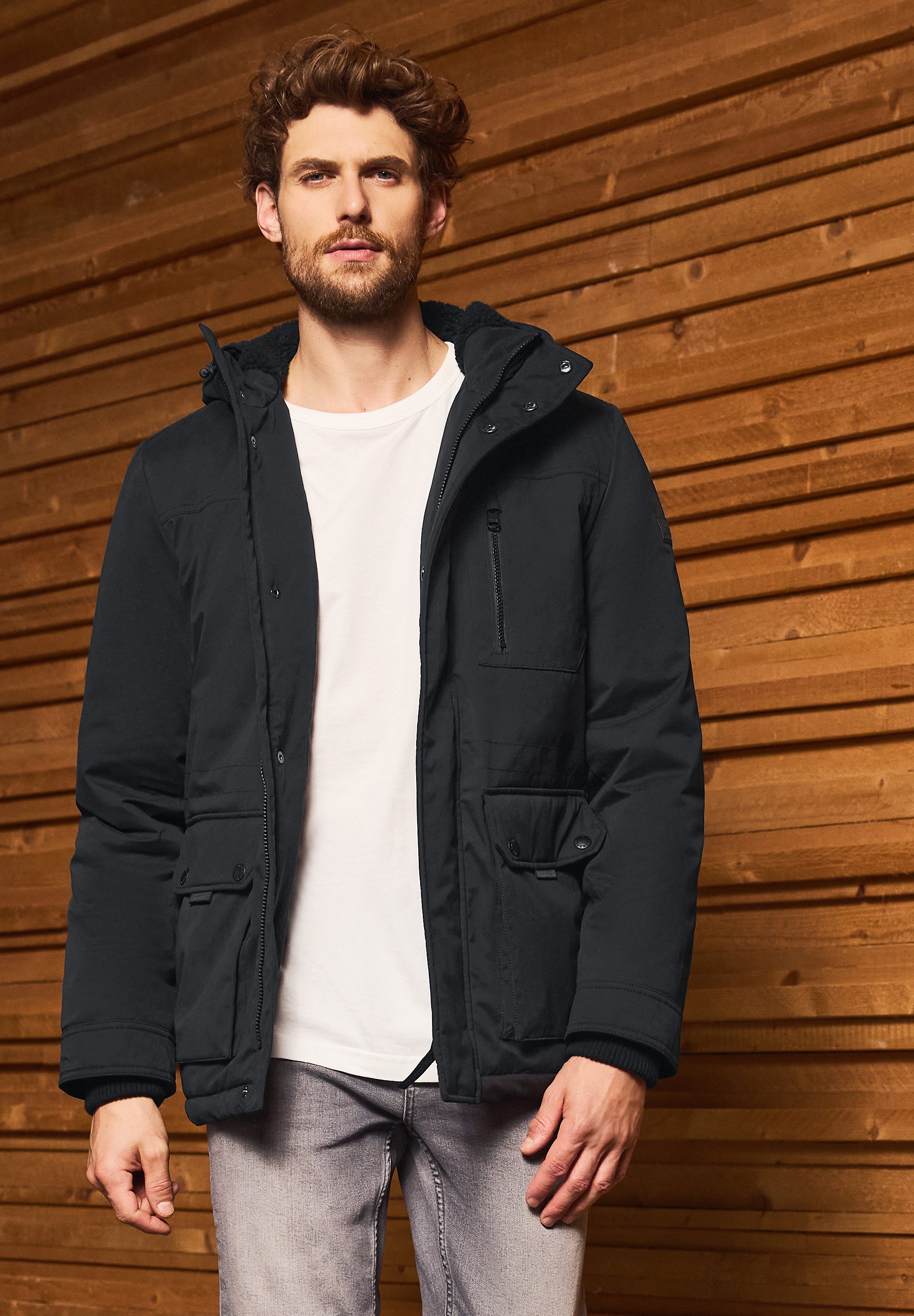 STREET ONE MEN Cargojacke mit Brusttasche