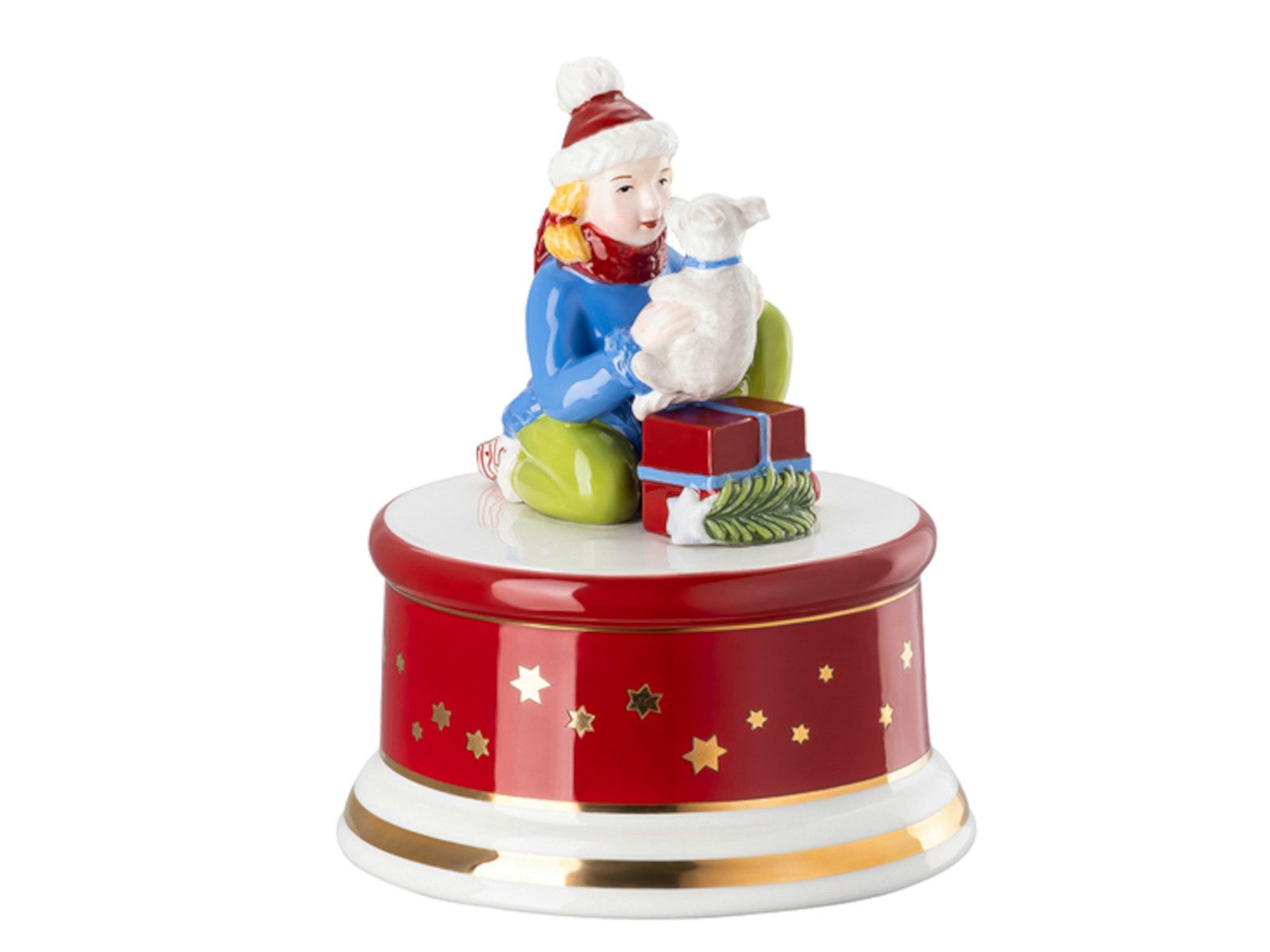 Hutschenreuther Weihnachtsfigur Sammelserie 2025 Все Jahre wieder Spieluhr klein