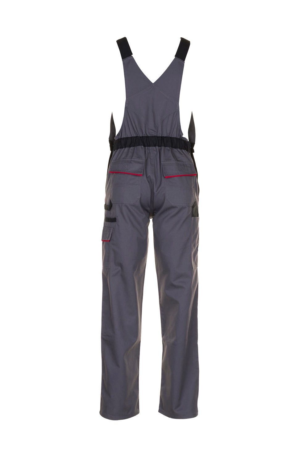 Planam Latzhose PLANAM Highline Latzhose schiefer/schwarz/rot