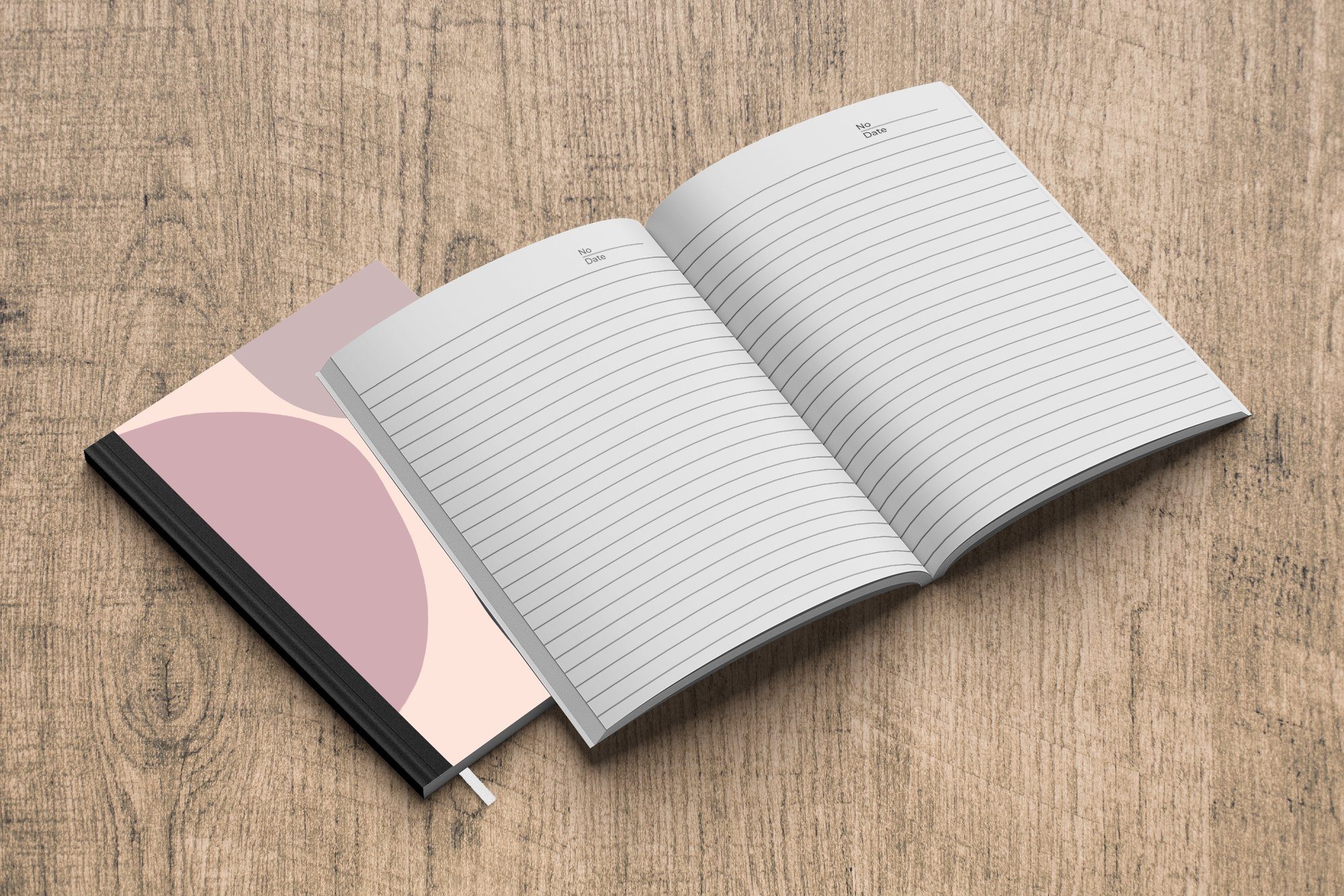 Notizheft, Pastell MuchoWow Haushaltsbuch 98 A5, Merkzettel, - Seiten, Journal, Gestaltung Minimalismus, Tagebuch, Notizbuch -