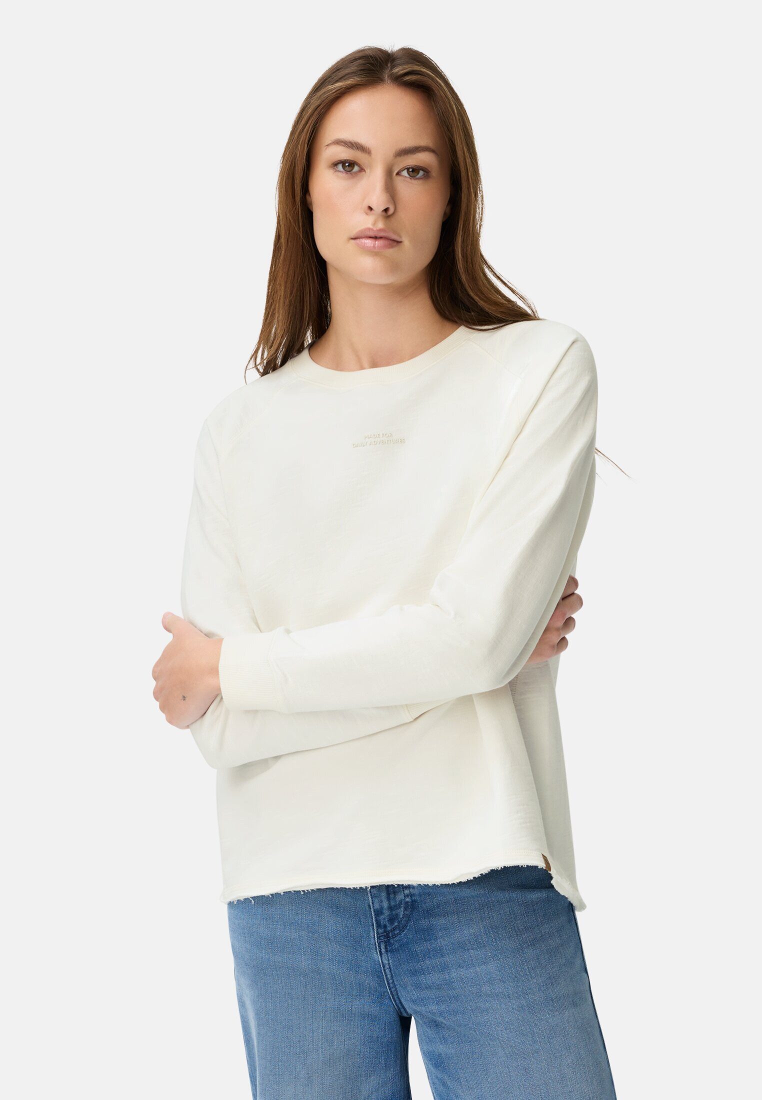 camel active Sweatshirt mit Raglanärmeln Langarm Rundhals günstig online kaufen
