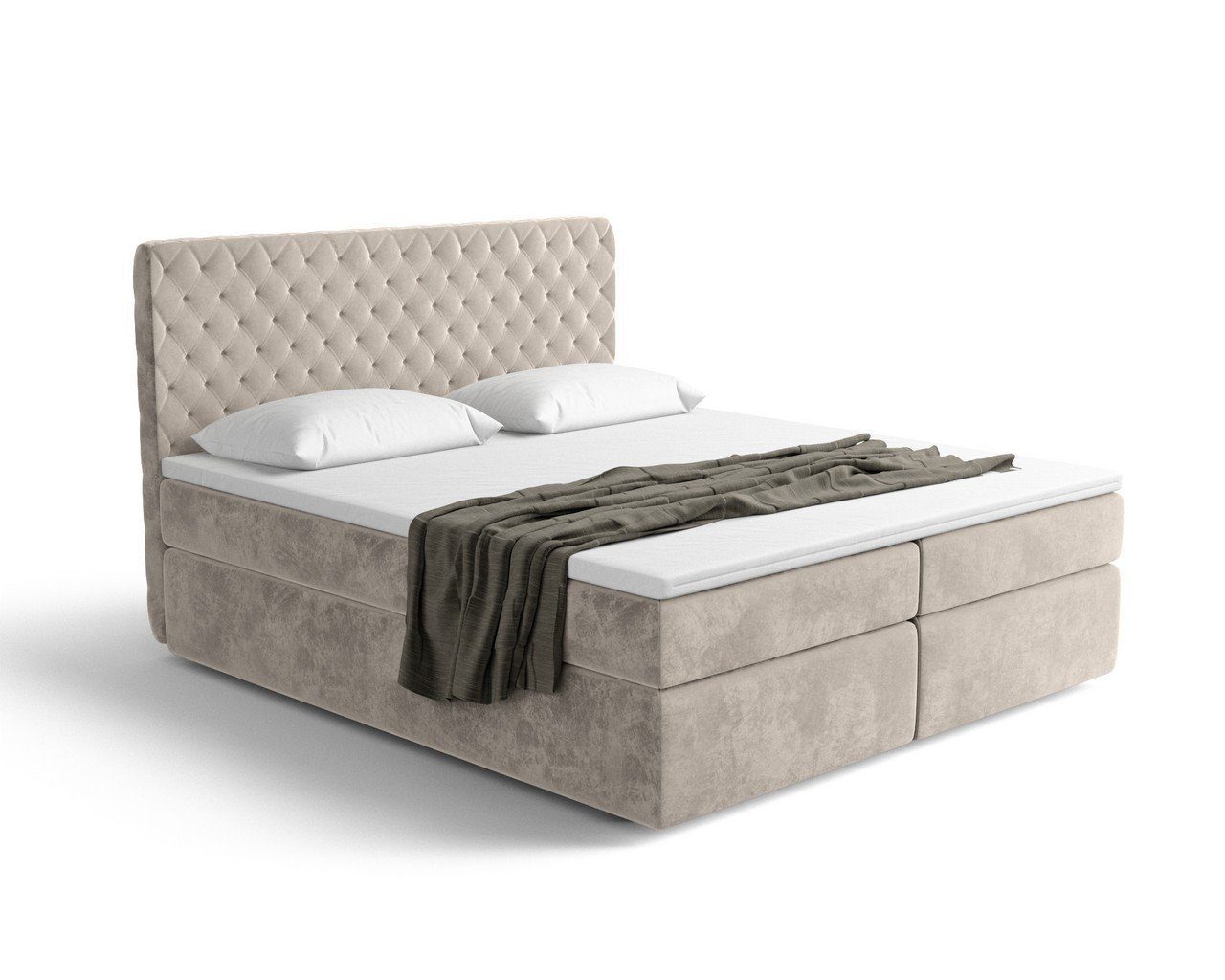 Sofa Dreams Boxspringbett Mejorada (Designerbett Bett, inklusive Topper und Matratze), mit Bettkasten, viele Stoffe und Farben, alle Größen