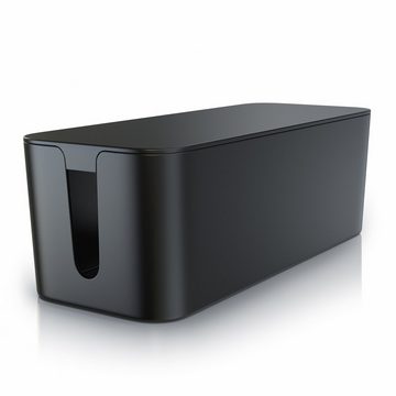 BEARWARE Kabelbox, Kabelbox mit Gummifüßen Kabelmanagement / Kabelordner / Ladebox