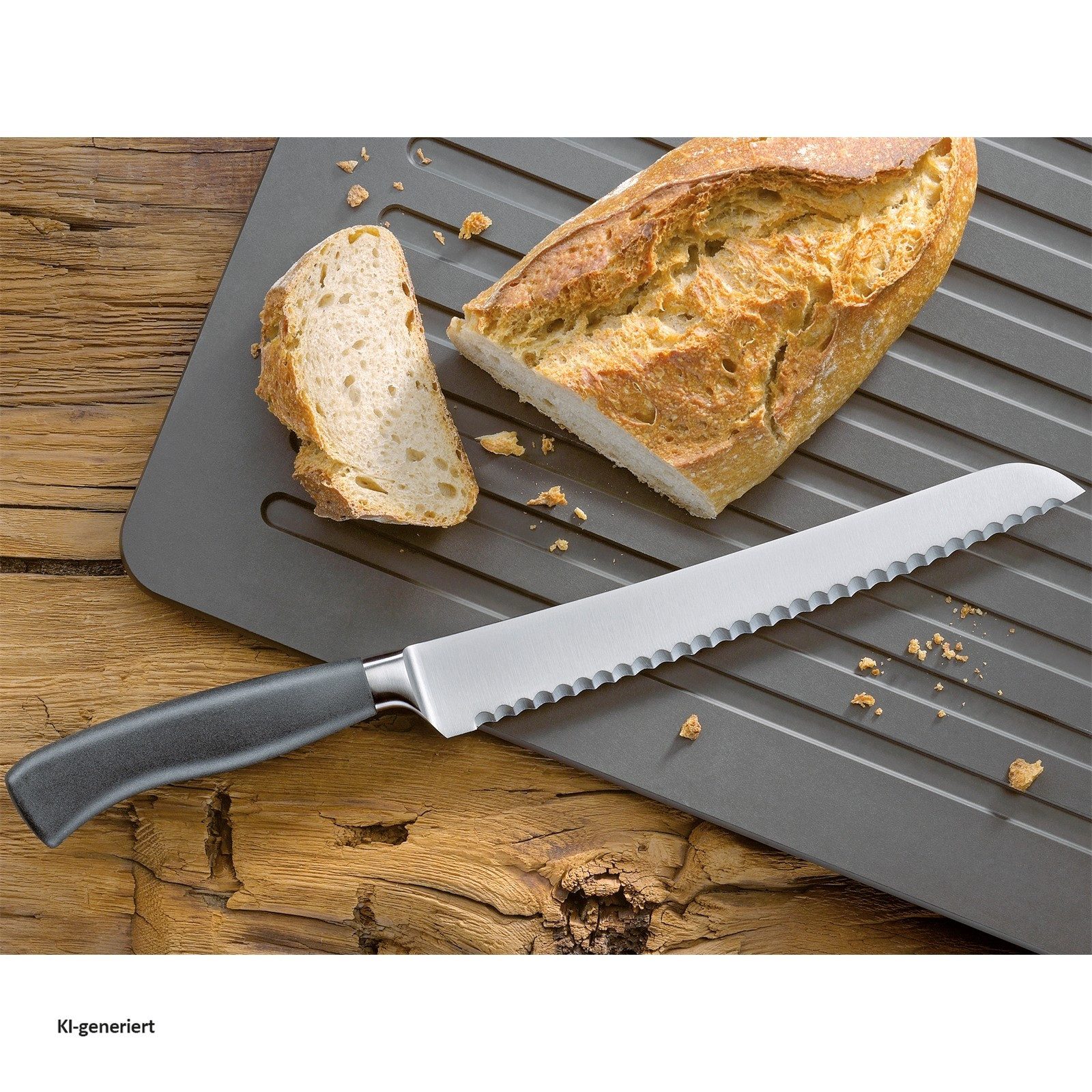 ZASSENHAUS Brotmesser Brotmesser 22 cm Classic, Zackenmesser Brötchenmesser Solingen