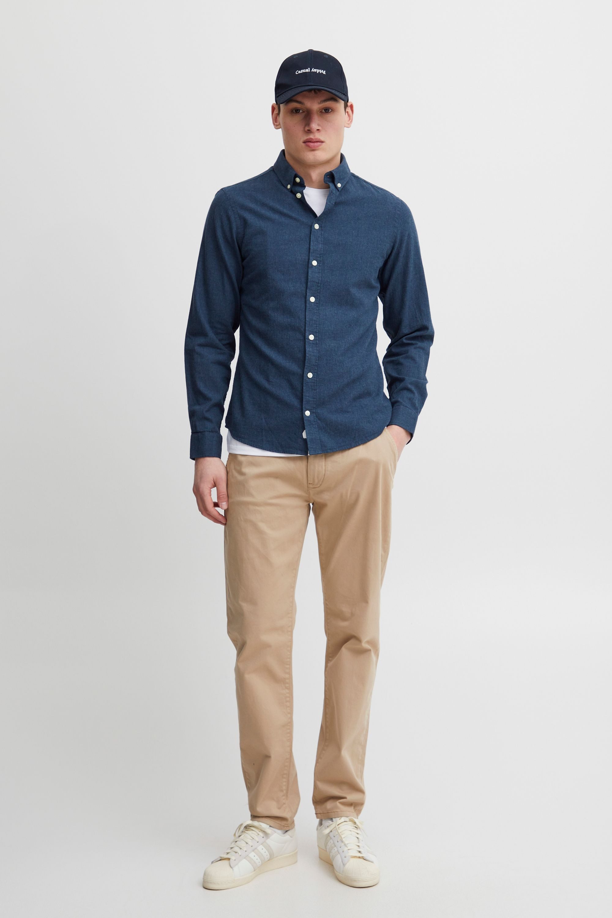 Casual Friday Langarmhemd CFAnton Modisches Hemd mit Knopfleiste günstig online kaufen