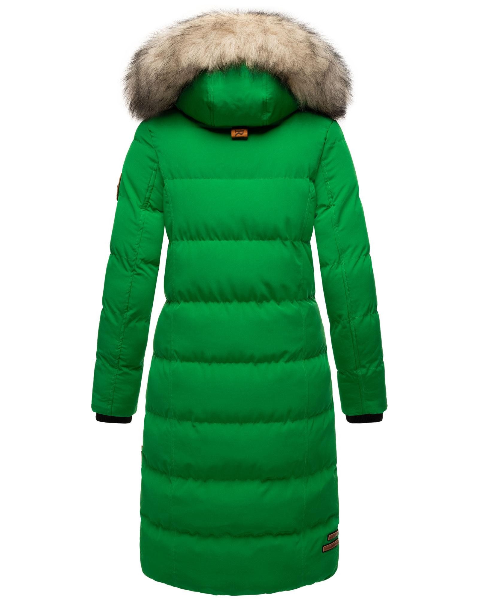 Marikoo Schneejacke Marikoo Schneesternchen Damen Winter Steppjacke B890 langer Parka mit abnehmbarer Kapuze – Bild 4 von 5