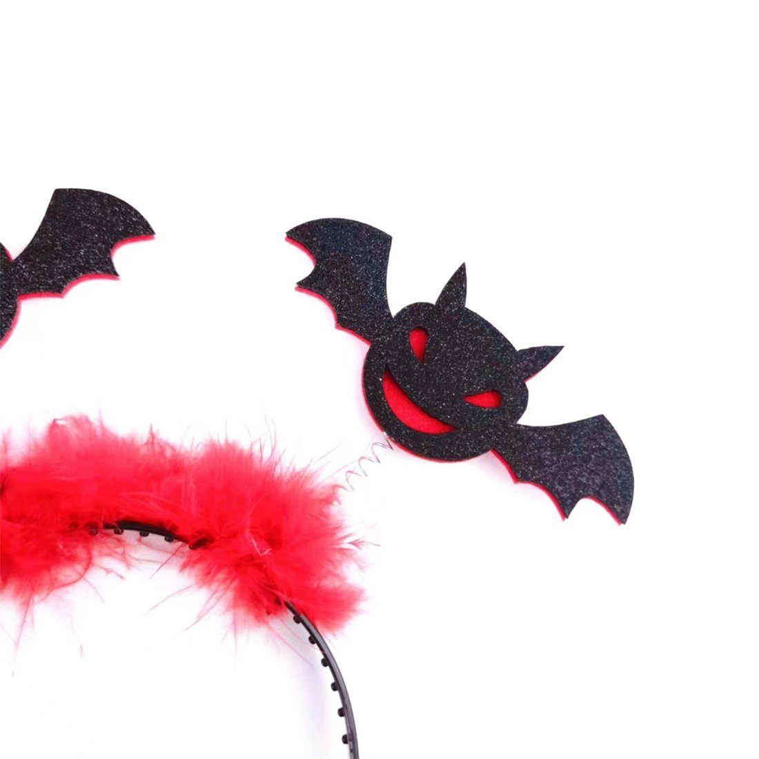 Fledermaus Halloween damen Schwarz Dekoration für Abschlussball, Party,festliche,halloween Halloween, deko (1-tlg), Diadem YOOdy~ kopfschmuck Requisiten