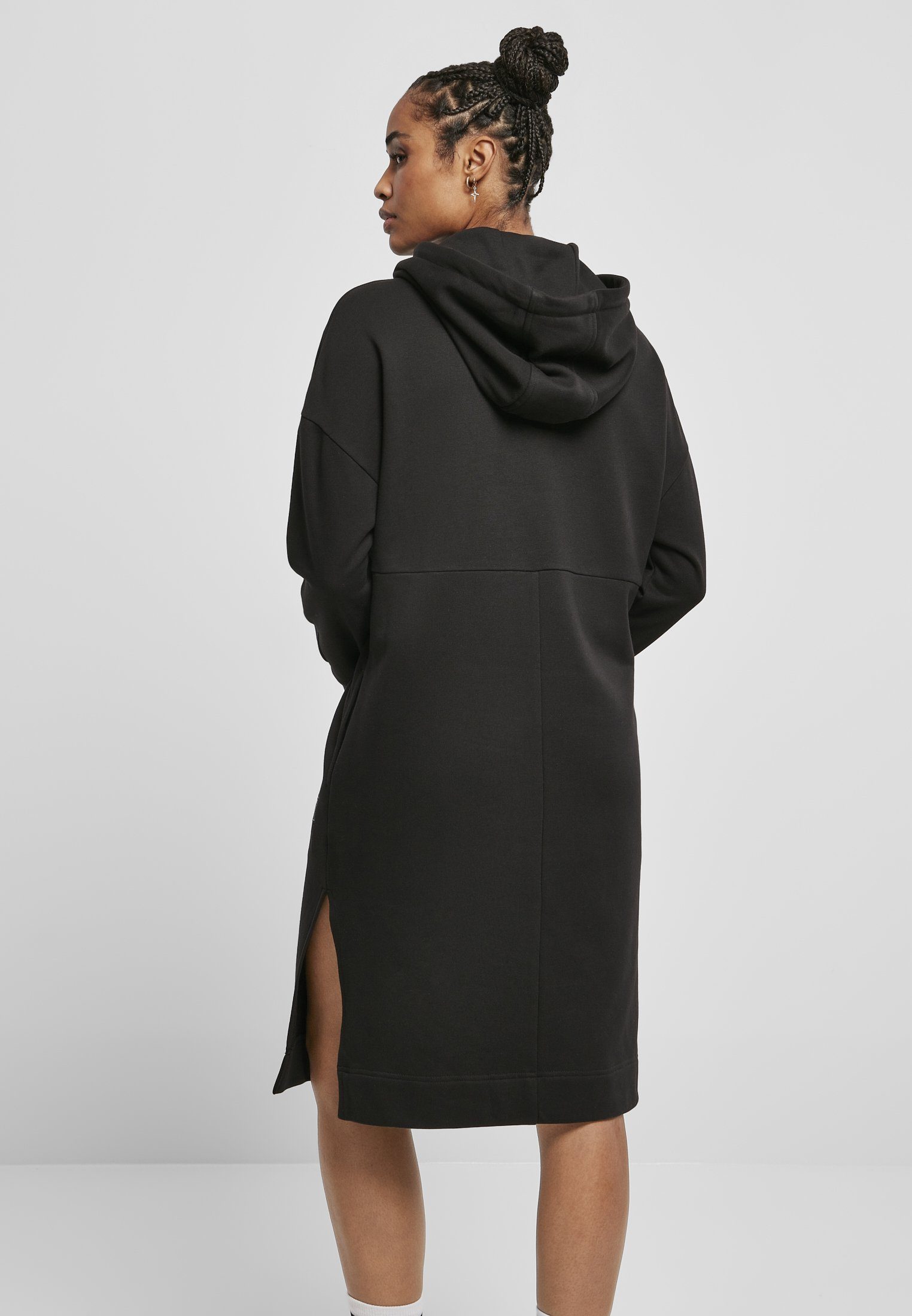 Hoody Black Starter Dress Damen Starter Long Ladies Label (1-tlg) Jerseykleid