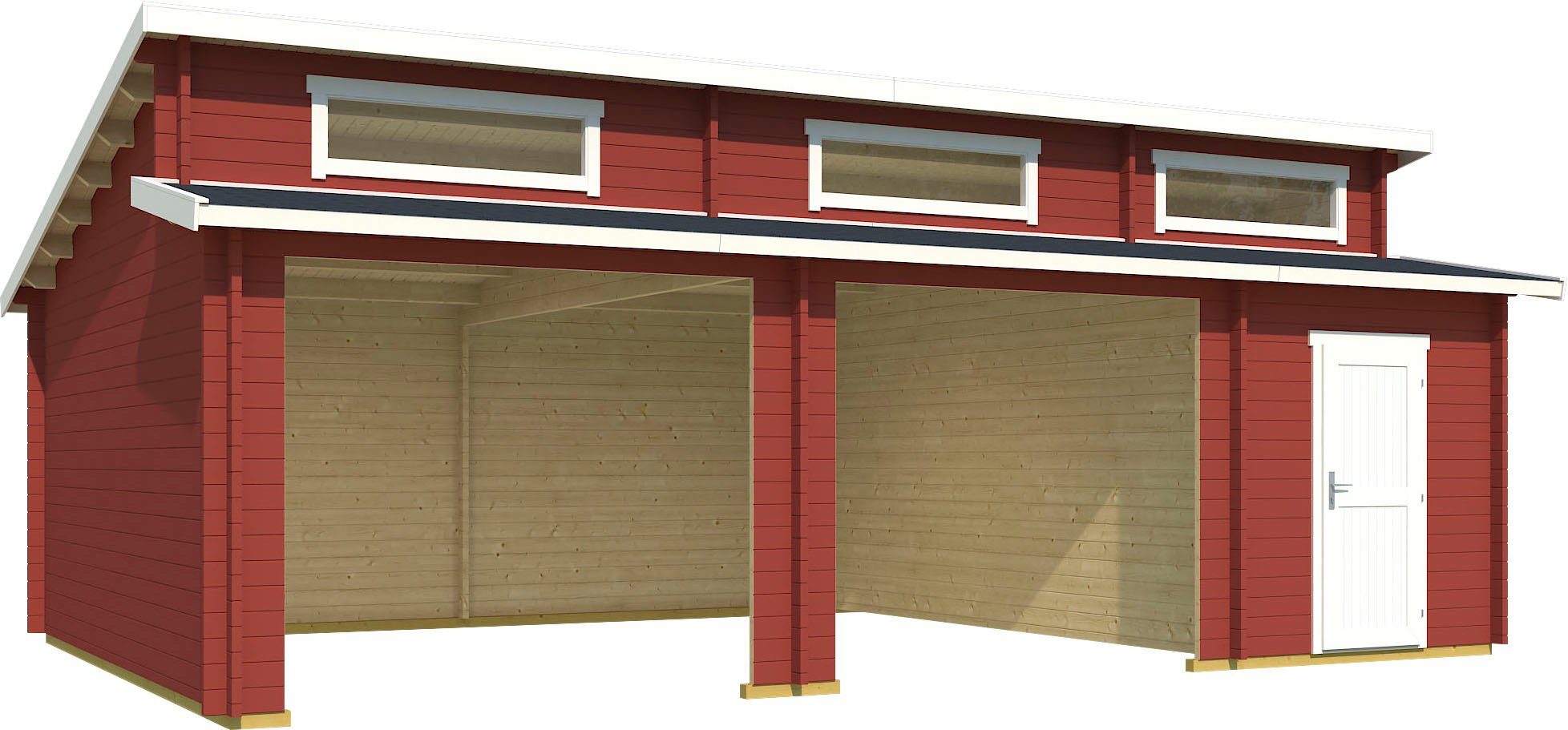 LASITA MAJA Garage Hawaii (Für 2 Fahrzeuge geeignet), BxTxH: 820x579x780 cm