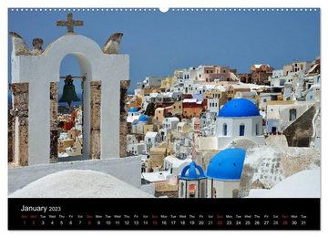 CALVENDO Wandkalender Churches and monasteries in Greece (Premium-Calendar 2023 DIN A2 Landscape)