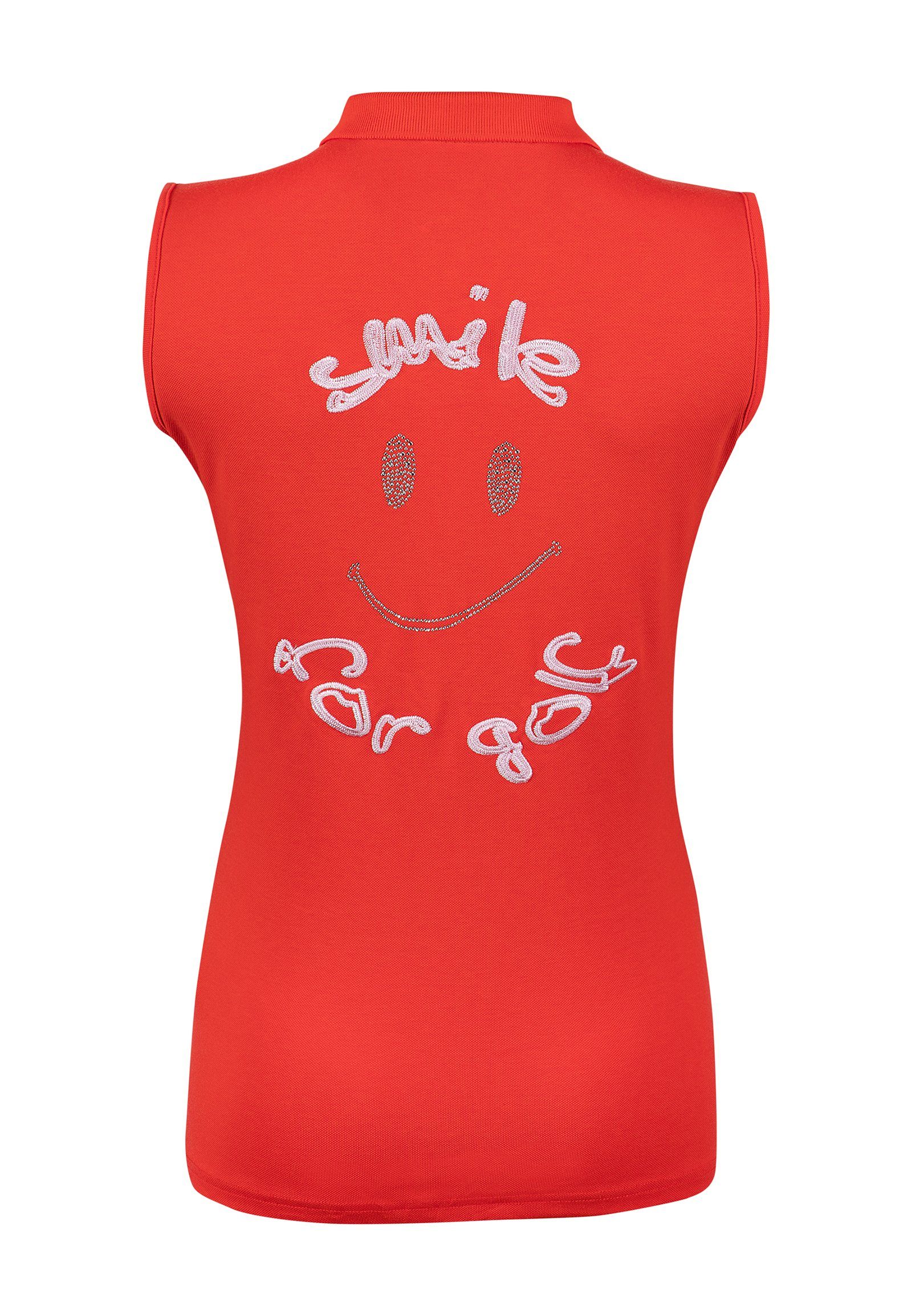 girls golf Trainingspullover girls golf Damen polo sleeveless artwork on back 1