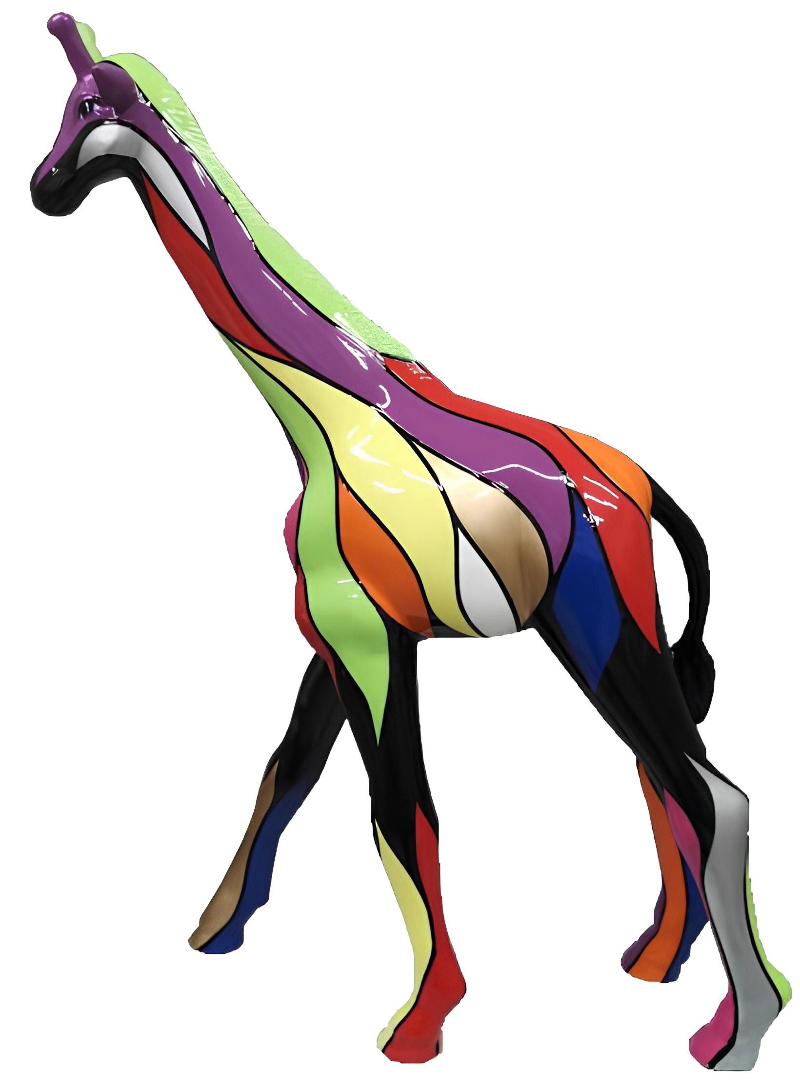 Xlmoebel Dekofigur Bunte handbemalte abstrakte Skulptur für moderne Wohnräume (1 St., Skulptur), Hergestellt in Europa