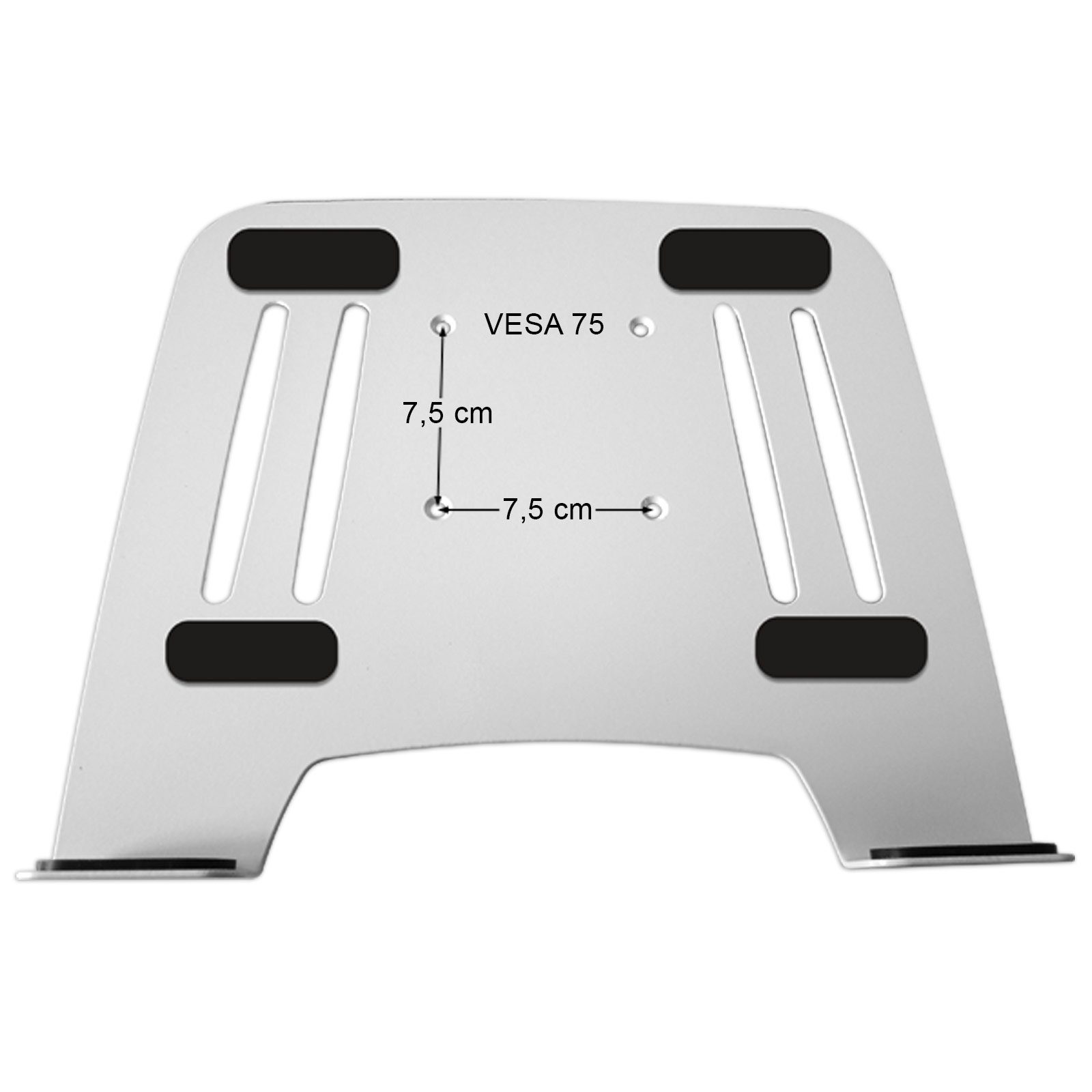 L52S-IP3W Instruments mit Laptop Notebook (2-tlg., Wandhalterung Adapter silber Drall Tablet weiß) TV-Wandhalterung, Ablage