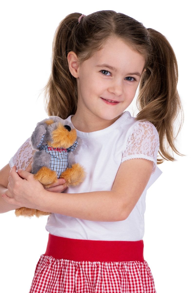 Isar-Trachten Trachtenbluse Trachtenshirt Kind - EYLA - weiß