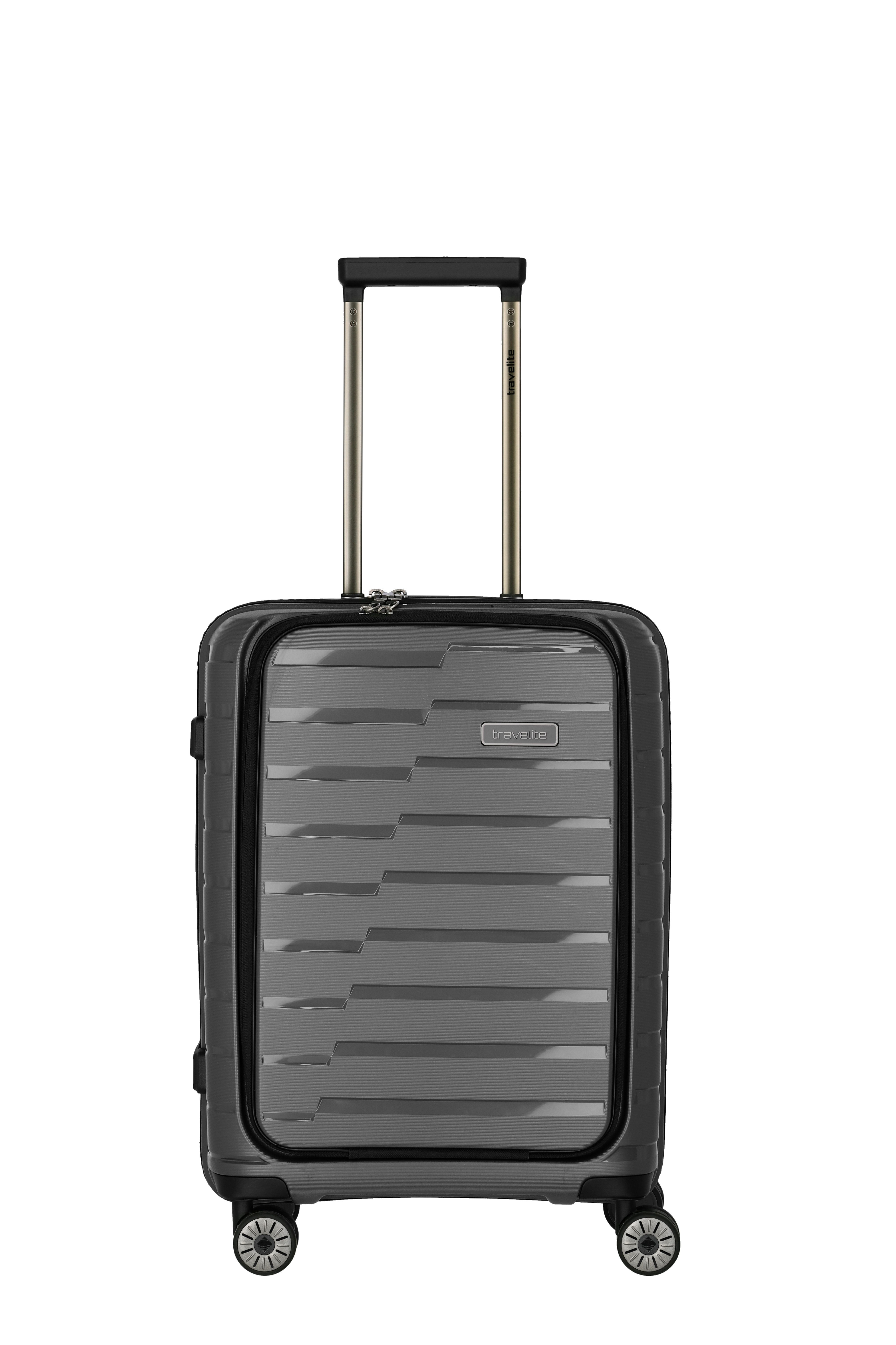 travelite Trolley AIR BASE Reisekoffer Hartschale, 4 Rollen, kratzresistenter Oberfläche und cleverer Innenaufteilung – Bild 2 von 5