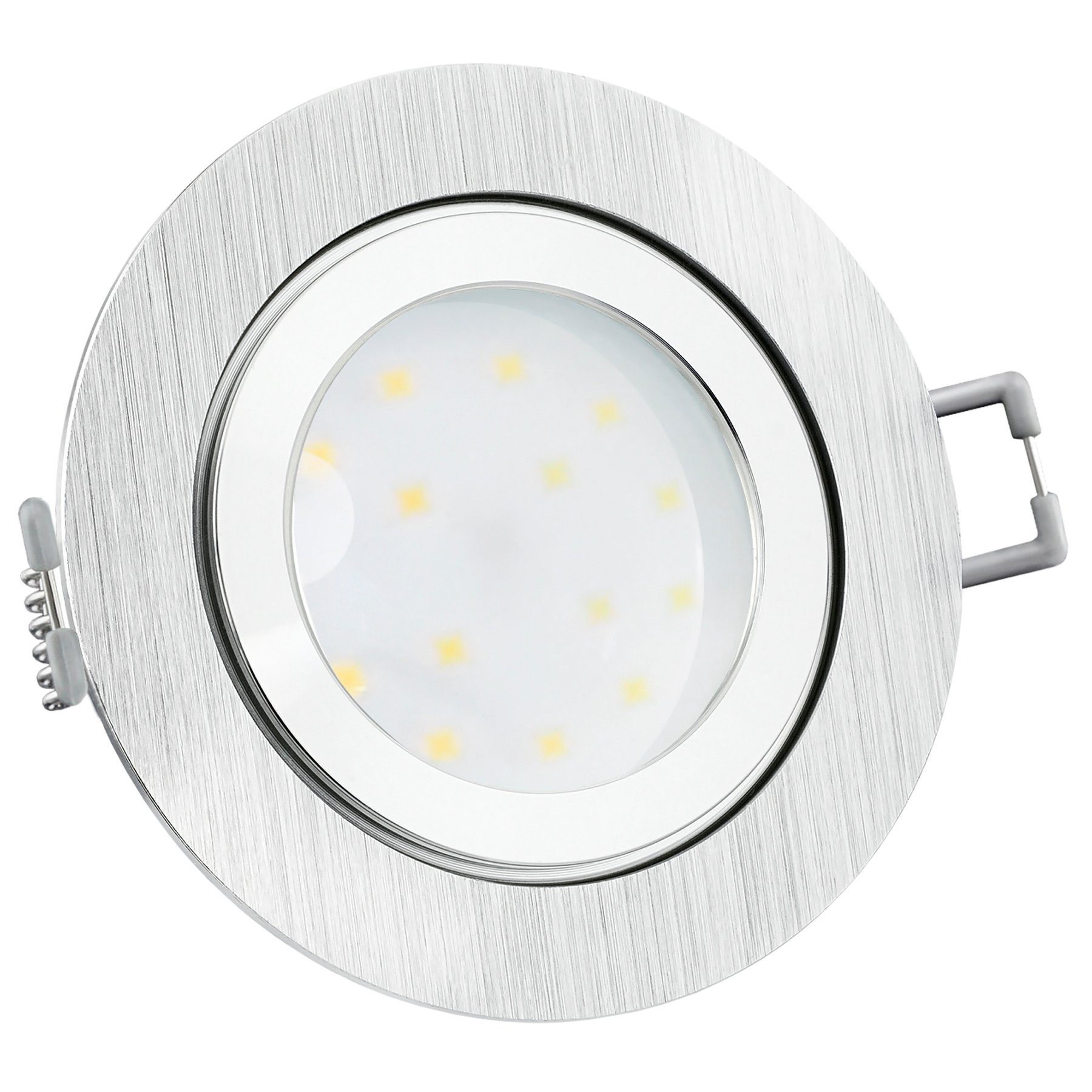 flach Neutralweiß Dim LED, mit IP44 Außen-Deckenleuchte RW-2 fourSTEP SSC-LUXon LED-Einbauleuchte Alu rund