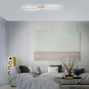 etc-shop LED Deckenleuchte, LED-Leuchtmittel fest verbaut, Warmweiß, Deckenlampe Wohnzimmerleuchte Designlampe LED Deckenleuchte, dimmbar