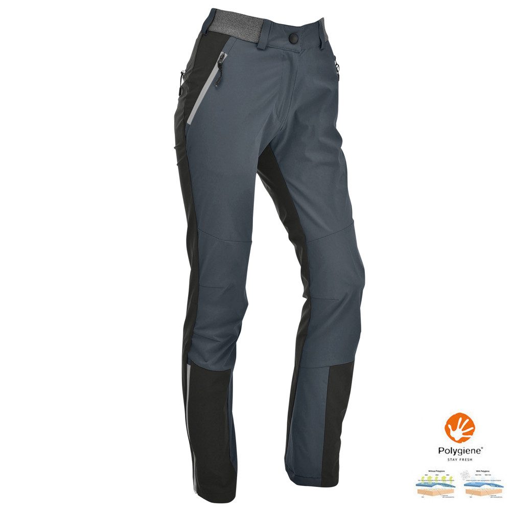 Leggings Maul - Via delle Dee sportliche elastische Outdoorhose, schwarz grau