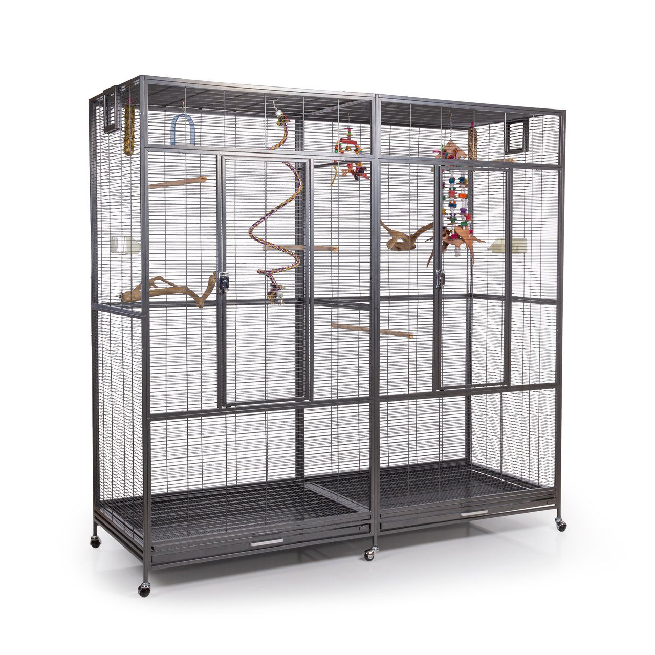 Montana Cages Voliere New Sydney II - ca. 180 x 70 x 180 cm, Antik, Doppelv günstig online kaufen