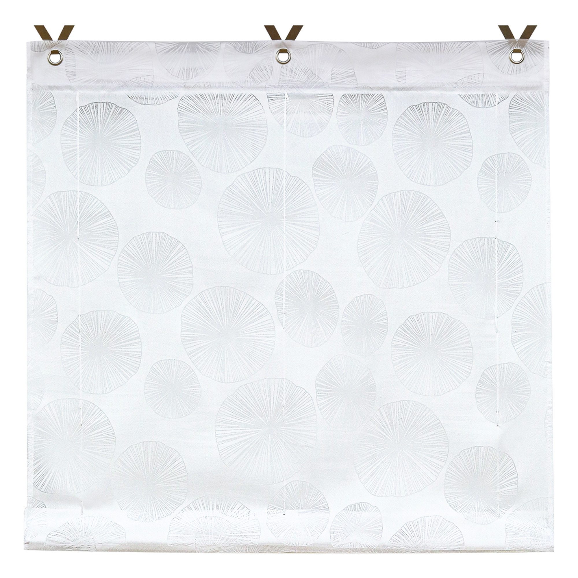 Joyswahl Raffrollo Alice, mit Hakenaufhängung, freihängend, Voile mit Kreis günstig online kaufen