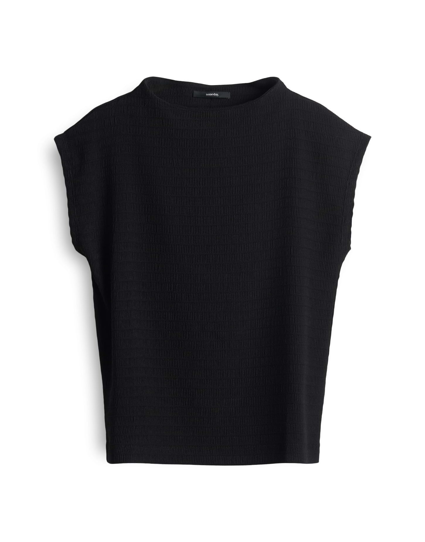 Kurzarmshirt KEALA Regular mit gerippter Textur