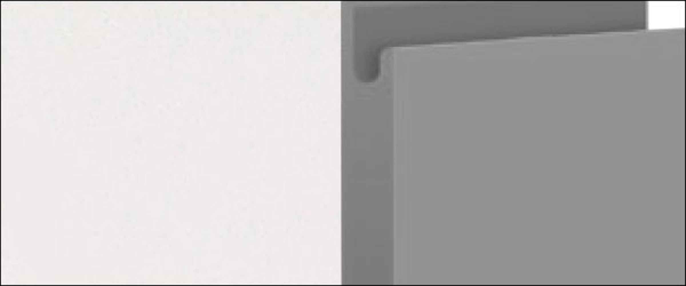 Feldmann-Wohnen Unterschrank Avellino 84cm Acryl dust 1-türig wählbar matt Korpusfarbe Ausführung grey & Front-, grifflos