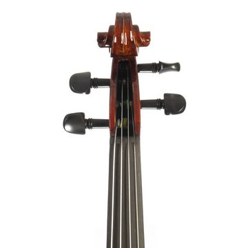 FAME Violine, FVN-118, 1/2 Violine, Vollmassiv, mit Ebenholz-Garnitur, Brasilholz-Bogen, FVN-118, 1/2 Violine, Vollmassiv