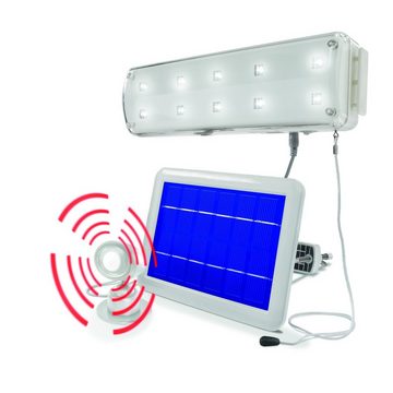 esotec LED Gartenleuchte Solar PIR Lichtsystem mit Bewegungsmelder 6500K kaltweiß, 102091