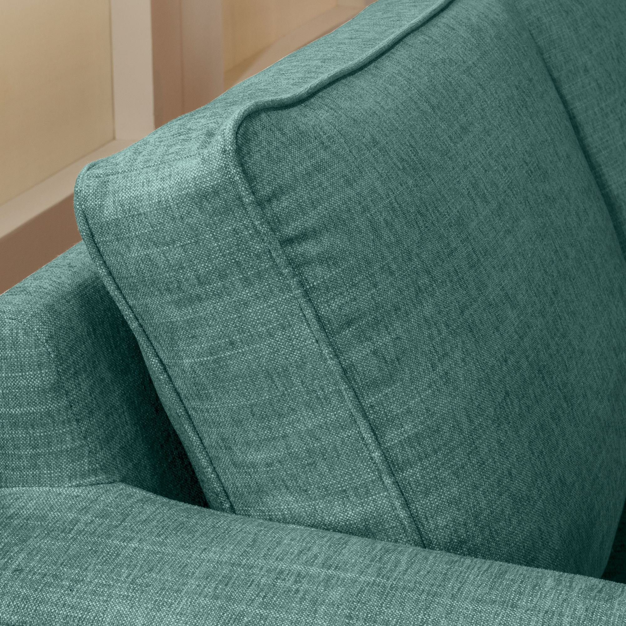 3-Sitzer natur, Buche Sofa Sparpreis hochwertig Sofa verarbeitet,bequemer inkl. Kasia Teile, Sitz aufm Bezug Kostenlosem 58 1 Versand Chenille Kessel
