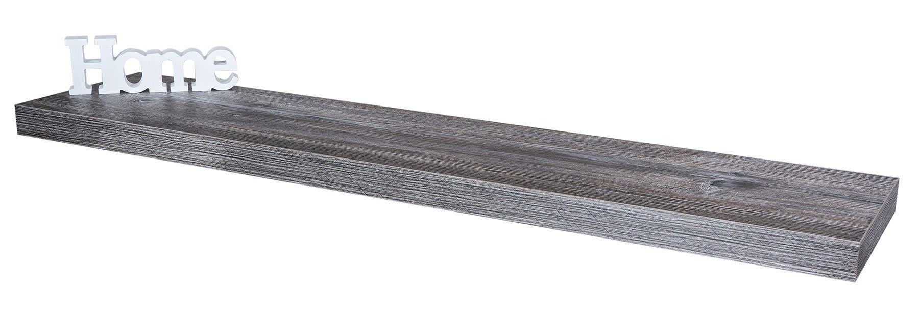 Levandeo® Wandregal, Wandboard Bobby 100cm Altholz günstig online kaufen