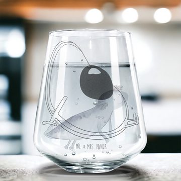 Mr. & Mrs. Panda Glas Avocado Schwangerschaft - Transparent - Geschenk, Wasserglas, Liebe, Premium Glas, Exklusive Gravur