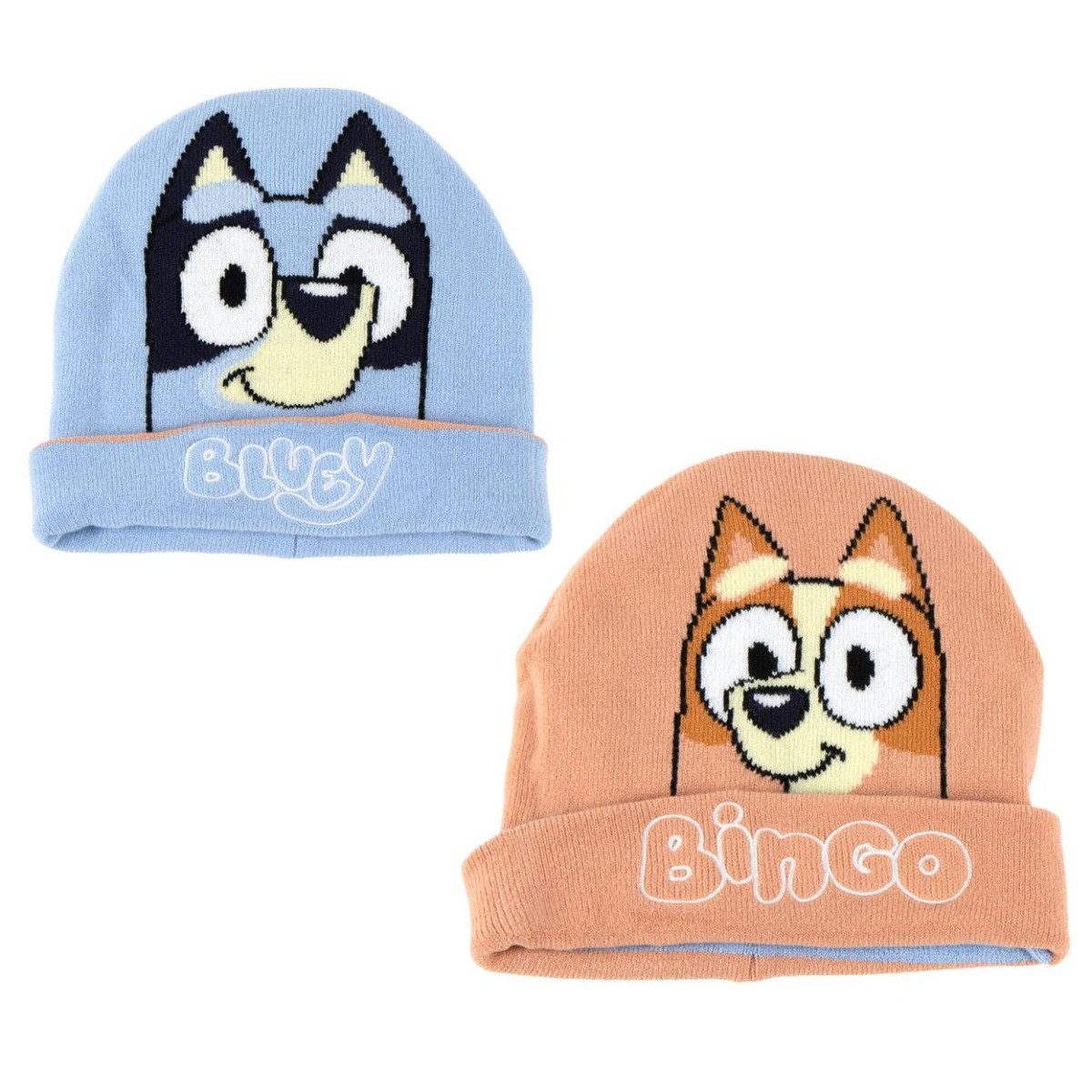 Cerda Beanie Bluey Wintermütze Doppelzeitig elastische Strickmütze Unisex ( günstig online kaufen