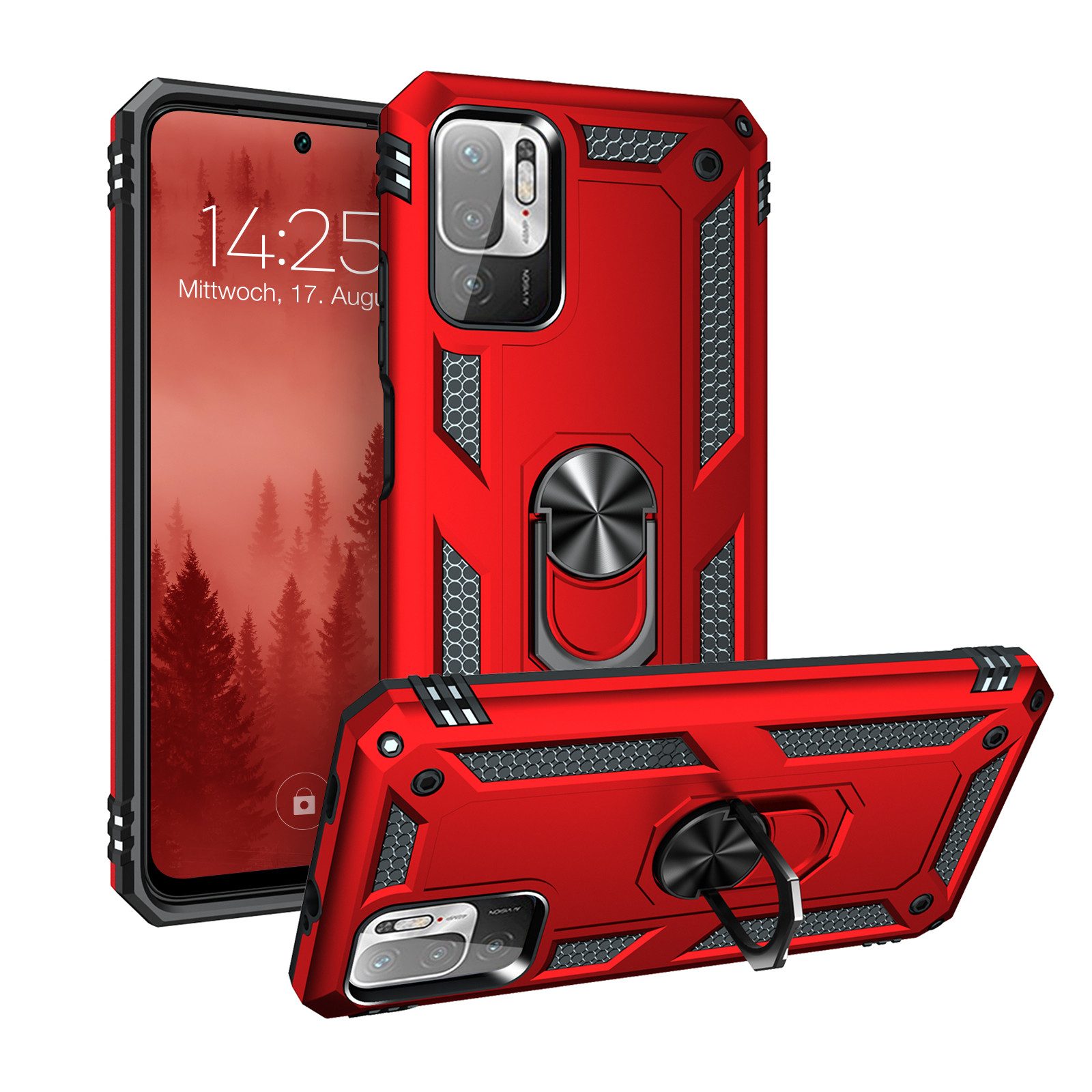 Tec-Expert Handyhülle Outdoor Cover Hülle für Xiaomi Redmi Note 10 Pro 6.67 Zoll, 6.67, Premium Hülle aus verstärktem Polycarbonat