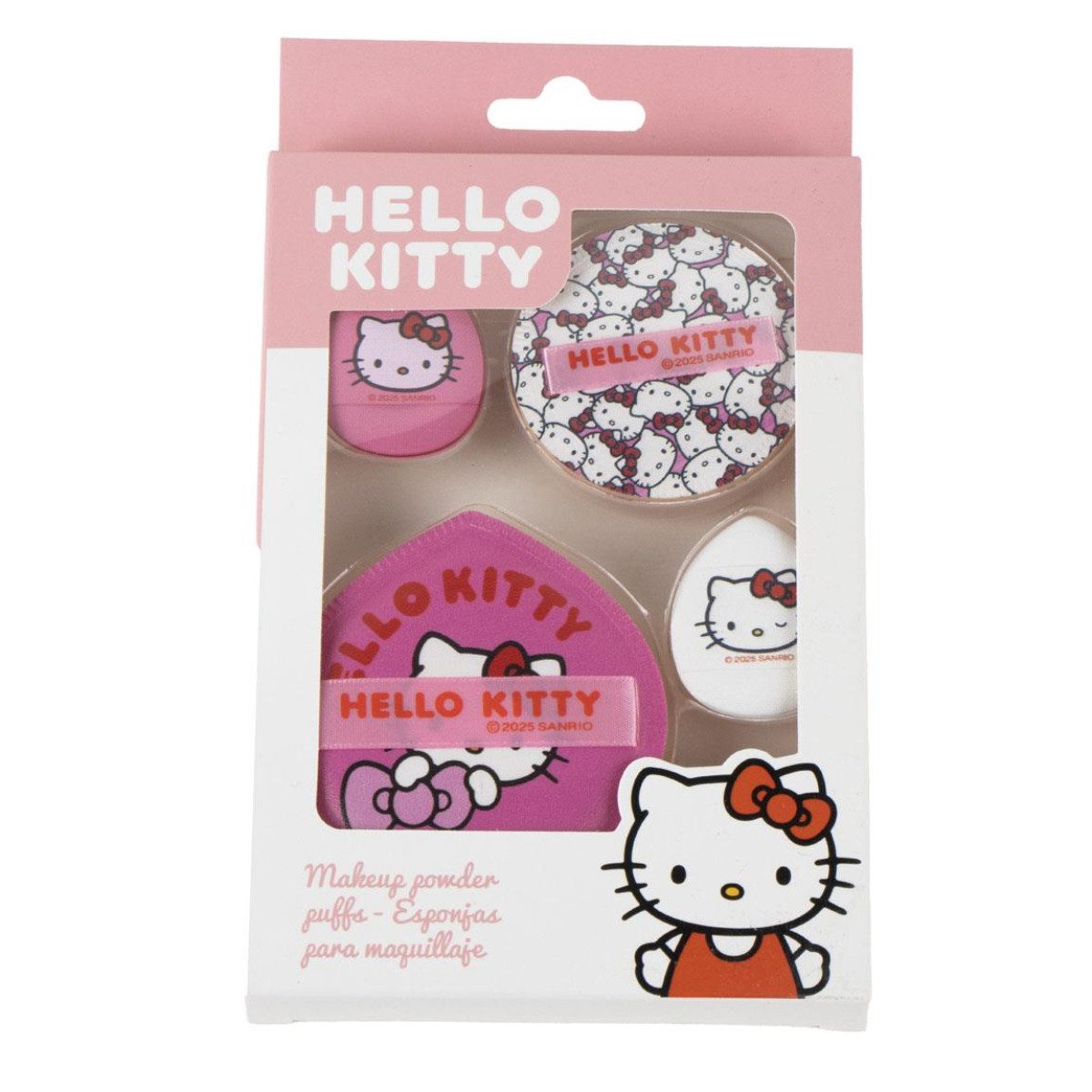 Hello Kitty Make-up Schwamm Kosmetikschwamm Schminkschwamm Beauty Zubehör, 4 tlg.
